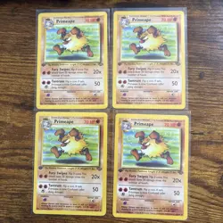 Pokemon TCG Primeape Jungle 43/64 Regular 1st Edition Uncommon LP - Image 1