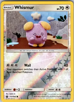 Whismur (117) 117/168 SM - Celestial Storm Pokemon TCG LP-NM - Image 1