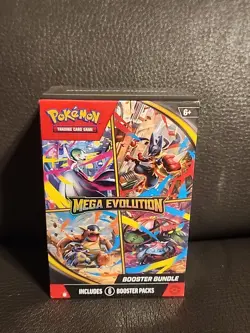 Pokemon Mega Evolution Booster Bundle Trading Card Game Factory Sealed 6 Packs - Image 1