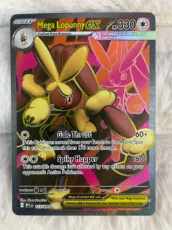 Pokemon Card Mega Lopunny EX Full Art Ultra Rare Phantasmal Flames 115/094 NM - Image 1