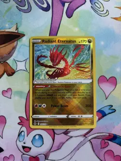 Pokemon TCG Radiant Eternatus 105/159 Crown Zenith Ultra Rare Holo NM - Image 1
