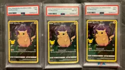 3 Pokemon Pikachu 005/025 2021 Celebrations PSA 7, PSA 8, & PSA 9 Lot Of 3!🔥⚡ - Image 1