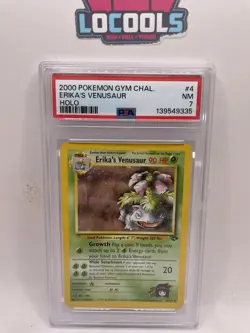 2000 POKEMON GYM CHALLENGE HOLO #4 ERIKA'S VENUSAUR PSA 7 Near Mint - Image 1
