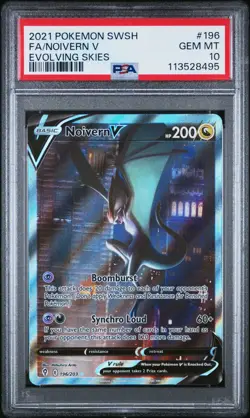 Pokemon Noivern V Evolving Skies Full Alt Art #196 PSA 10 Gem Mint - Image 1