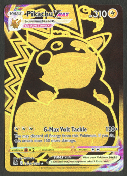 Pokemon TCG: Pikachu VMAX TG29/TG30 Lost Origin Trainer Gallery Gold Secret Rare - Image 1