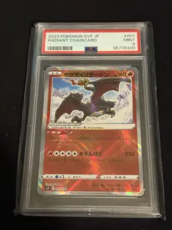 Radiant Charizard 020/159 Pokemon Crown Zenith shiny holo PSA MINT 9 - Image 1
