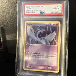 Pokemon 2005 Ex Unseen Forces #29 Lugia PSA 10 Gem Mint - Image 1