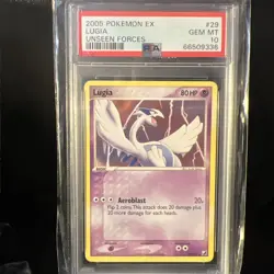 Pokemon 2005 Ex Unseen Forces #29 Lugia PSA 10 Gem Mint - Image 2