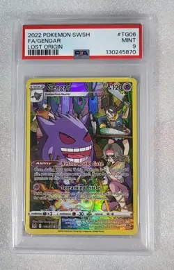 Gengar TG06/TG30 PSA 9 MINT Lost Origin Trainer Gallery Pokemon TCG - Image 1