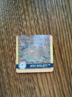 1999 Artbox Pokemon Premier Edition - Flipz 04 #09 Diglett & Dugtrio - Image 1
