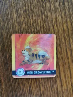 1999 Artbox Pokemon Premier Edition - Flipz #18 Growlithe & Arcanine - Image 1