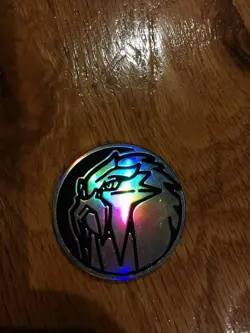 Entei Metallic Foil Coin Pokemon Token Flip Coin TCG - Image 1