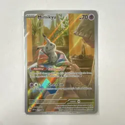 Pokemon TCG Mimikyu SEALED SVP 075 Scarlet & Violet Promo Holo Full Art 70 HP - Image 1