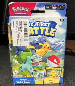 Pokemon My First Battle [Pikachu & Bulbasaur]-New-DamagedBox-Free Shipping 820650852534 - Image 1