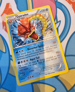 Gyarados XY109 - Pokemon XY Black Star Shining Mega Gyarados Promo Cosmos Holo - Image 1
