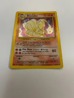 Pokemon TCG Ninetales Base Set 12/102 Holo Unlimited Holo Rare - Image 3