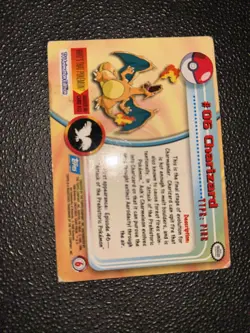 1999 Topps Pokemon TCG Charizard #06 - Image 2