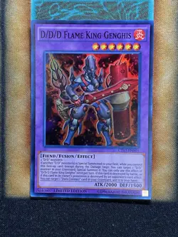 Yugioh D/D/D Flame King Genghis CT13-EN005 Super Rare Limited Edition NM - Image 1