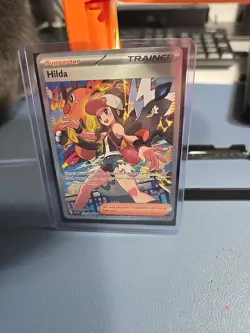 Pokemon TCG Trainer Hilda 171/86 Full Art Rare Holo Card Black Bolt White Flare - Image 3