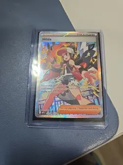 Pokemon TCG Trainer Hilda 171/86 Full Art Rare Holo Card Black Bolt White Flare - Image 4