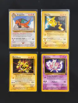 Pokemon The First Movie Black Star Promo Cards Set Of 4 Near Mint - Image 1