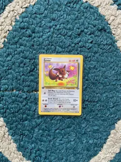 1st Edition EEVEE 51/64 Jungle Set - WOTC Vintage 1999 Pokemon Card - MP - Image 1