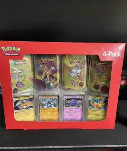Pokemon 151 (4 Mini Tins + 4 Promo Cards Bundle Pack #2) Pokemon - SEALED - Image 1