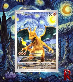 Starry Night Charizard Pokemon x Van Gogh Black Star Promo ACG Art Card - NM - Image 1