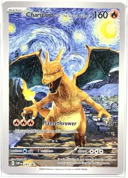 Starry Night Charizard Pokemon x Van Gogh Black Star Promo ACG Art Card - NM - Image 2