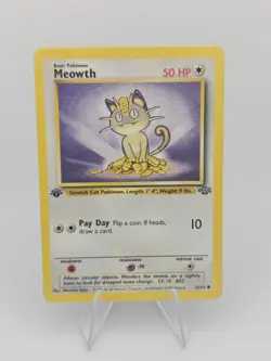 Meowth 1st Edition Jungle #56/64 ~ Pokemon Card - Image 1
