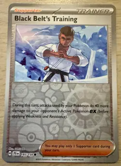 Pokemon Black Belt's Training 145/159 Journey Together Reverse Holo Trainer Card - Image 1