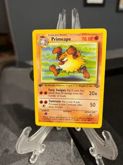 Primeape 43/64 1st Edition Pokemon Card Jungle Uncommon 1999 WOTC - Image 1