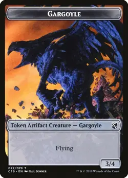 10 Gargoyle Token (022/029) / Egg Token (016/029) - Commander 2019 - MtG - Image 1