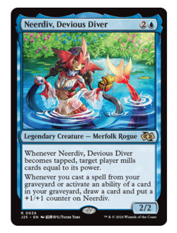 Neerdiv, Devious Diver Foundations Jumpstart MTG - Image 1