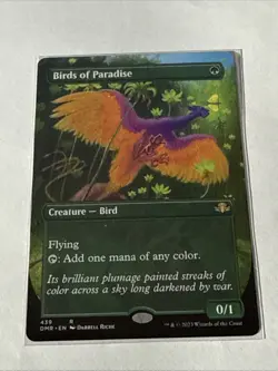 Birds of Paradise Borderless #439 Dominaria Remastered Magic: The Gathering - Image 1