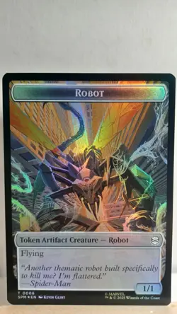 Robot // Food Foil Token [NM] - MTG SPM - Image 1