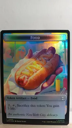Robot // Food Foil Token [NM] - MTG SPM - Image 2