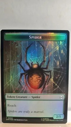 Spider // Treasure Foil Token [NM] - MTG SPM - Image 1
