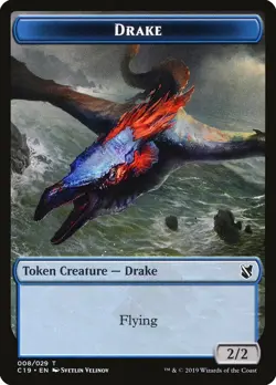 10 Human Token (003/029) / Drake Token (008/029) - Commander 2019 - MtG - Image 2