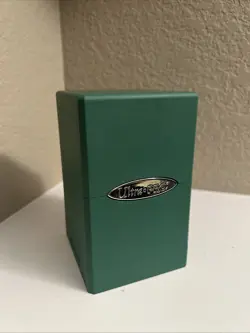 Ultra Pro Green Satin Deck Box (Super Lightly Used) - Image 1