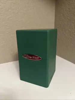 Ultra Pro Green Satin Deck Box (Super Lightly Used) - Image 2