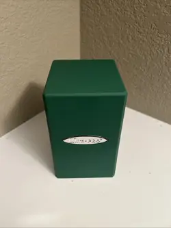 Ultra Pro Green Satin Deck Box (Super Lightly Used) - Image 3