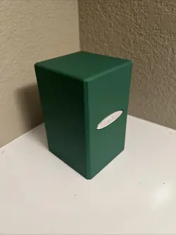 Ultra Pro Green Satin Deck Box (Super Lightly Used) - Image 4