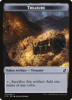 10 Human Token (003/029) / Treasure Token (025/029) - Commander 2019 - MtG - Image 2