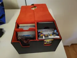 Pokemon collection TCG Black Red deck box and collection:details in Description - Image 1