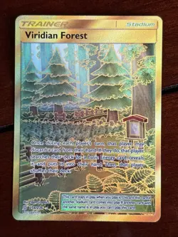 Pokemon Unified Minds Viridian Forest 256/236 Hyper Rare Holo - Image 1