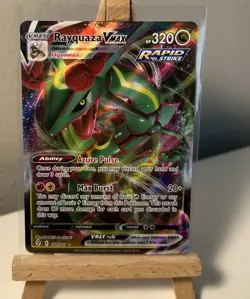Pokemon TCG Rayquaza VMAX Holo Ultra Rare Card Evolving Skies 111/203 - Image 1
