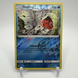 Seaking 49/214 Pokemon Sun & Moon 2019 Unbroken Bonds Reverse Holo Rare NM - Image 1