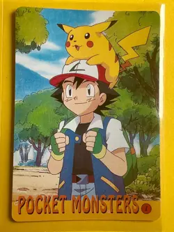 TEAM ROCKET MEOWTH Pokemon Pocket Monsters Japanese Vending Prism Sticker Holo - Image 2