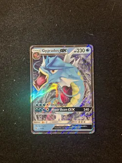 Pokemon TCG Gyarados GX Hidden Fates 16/68 Holo Ultra Rare - Image 1